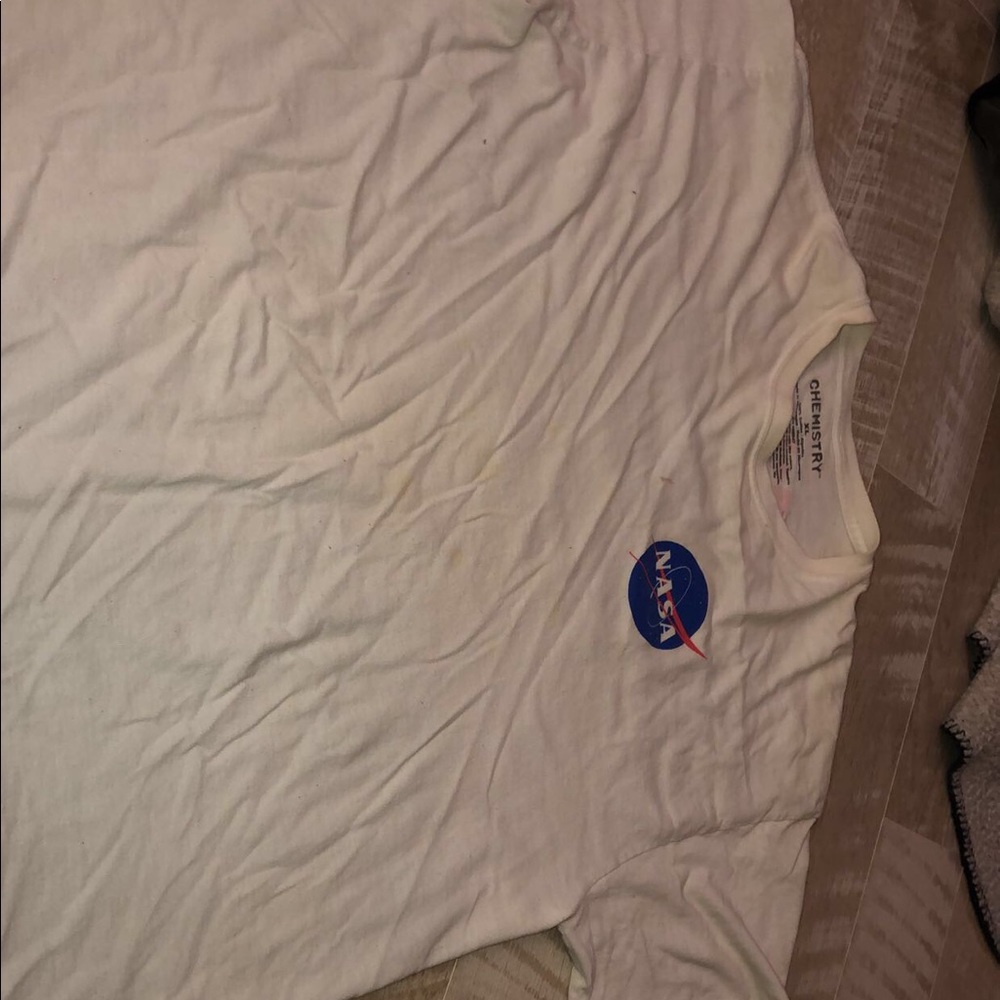 white nasa tee